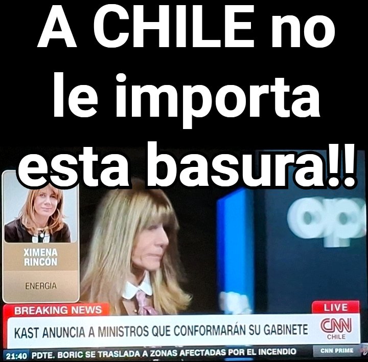 Pregunta seria;
¿En medio del infierno de los
#IncendiosForestales a quien mierda le importa el mugroso #gabinete q elija el reineto kast?
Levanta la mano si crees que en estos momentos ese tema vale callampa...
☝️🖐✋️🙋‍♀️🙋‍♂️👋