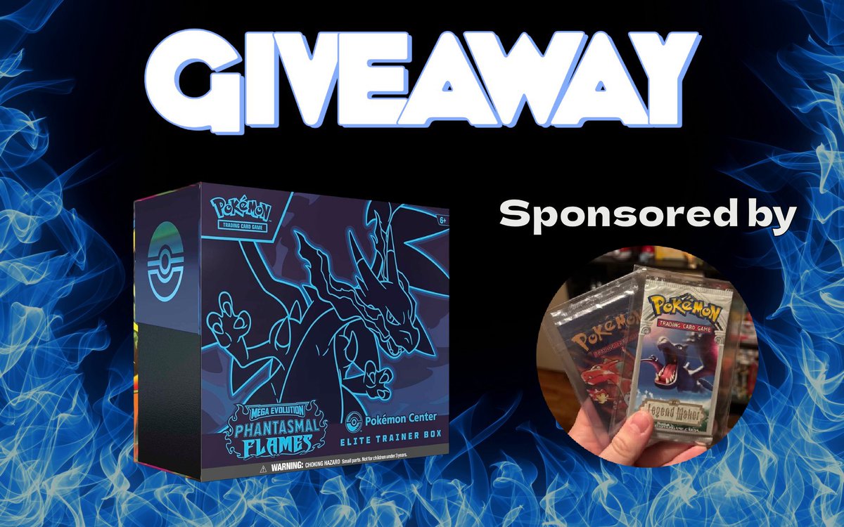 PokeTCGAlerts's tweet image. Phantasmal Flames Pokémon Center Exclusive ETB Giveaway 🎁 

To enter:
✅ Follow @parkyspokestop AND @PokeTCGAlerts 
✅ Repost and Like THIS tweet

Winner announced on 1/27! US only. Good luck! 🤞 
#PokemonTCG #Giveaway #Pokemon