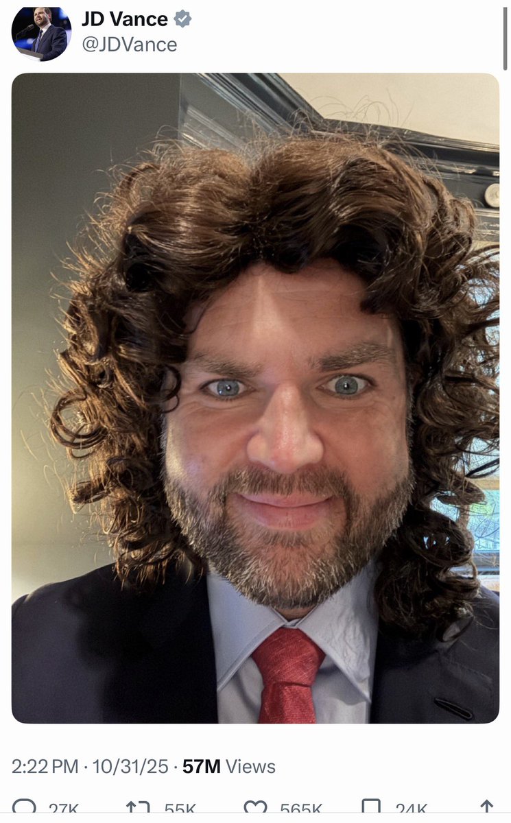 wholemars's tweet image. the child was conceived with the wig on