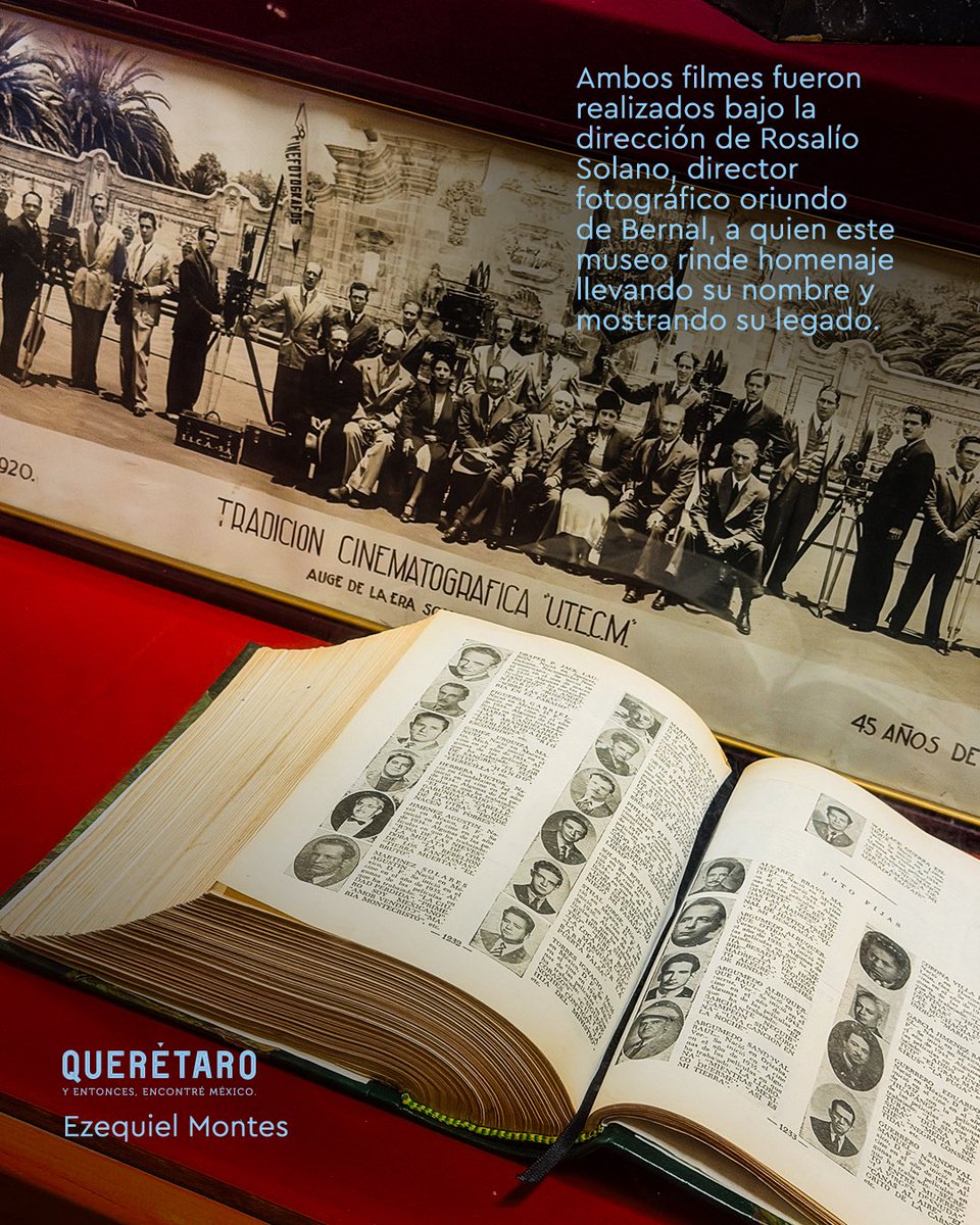 Luces, cámara… historia viva! 🎬✨ Rosalío Solano, leyenda de la fotografía  durante la época de oro del #cine mexicano, es celebrado en el  #MuseoDelCineNacional, ubicado en el #PuebloMágico de #Bernal. ¡Descubre su