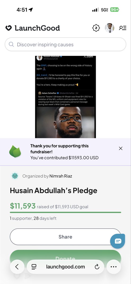 HAbdullah39's tweet image. A promise made.
A promise kept.

May Allah accept 🤲🏿

May Allah continue to shine His Light on @A_train2_