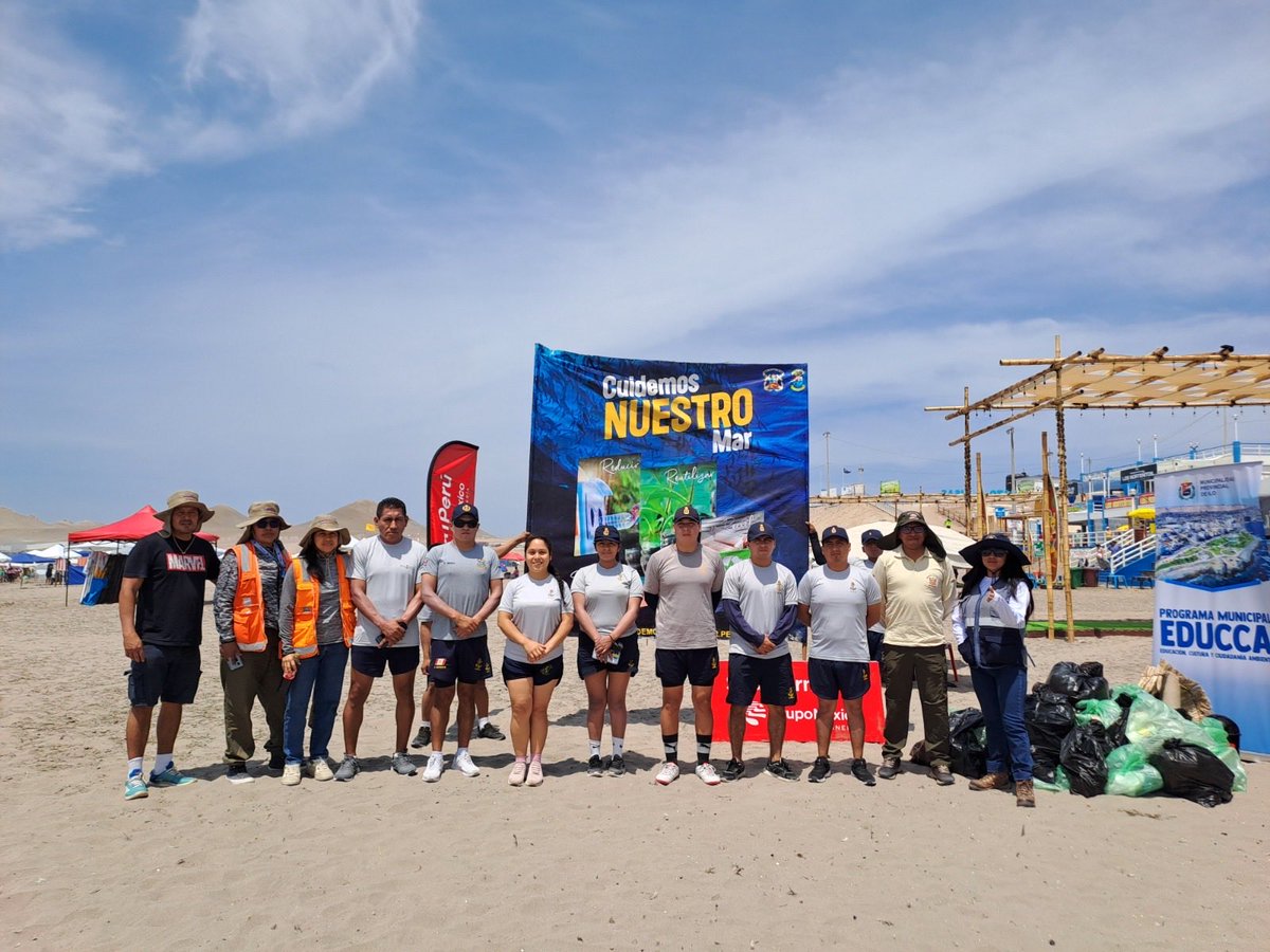 MGP_DICAPI's tweet image. La Capitanía de Puerto de Ilo, en coordinación con la Municipalidad Provincial y diversas entidades públicas y privadas, realizó una jornada de limpieza en la playa Pozo de Lisas, logrando recolectar cerca de 1 000 kg de residuos sólidos. acortar.link/R0PrWD