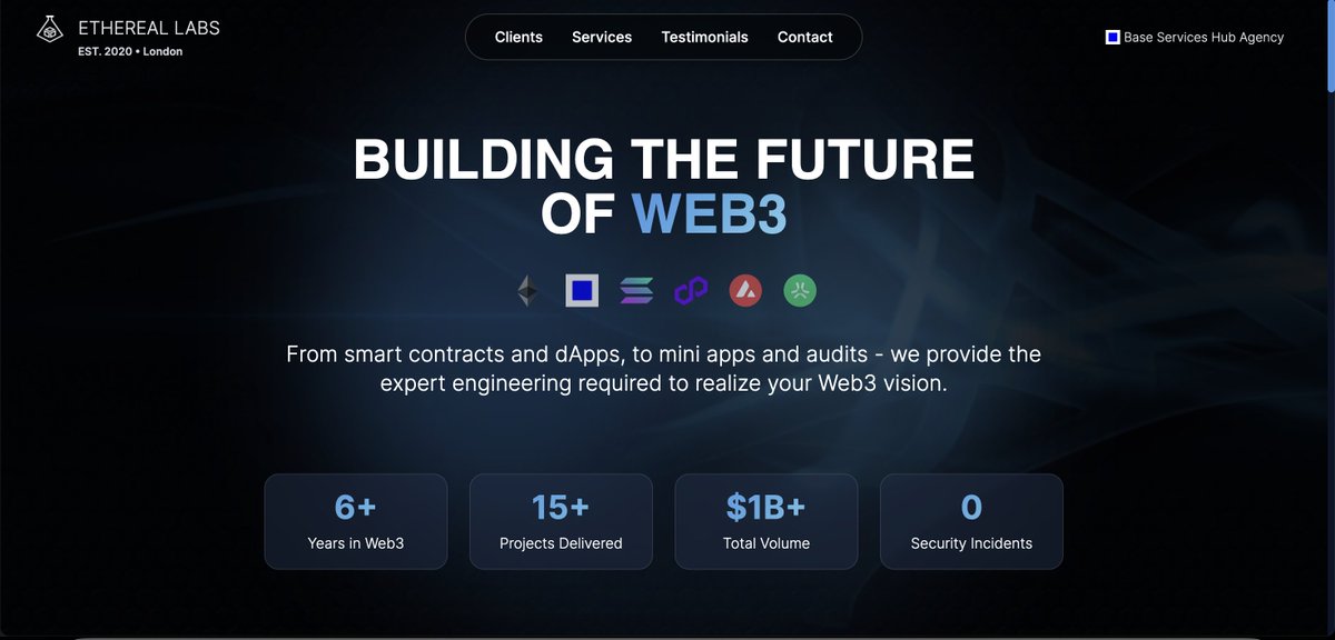 Website revamp @ ethereallabs.io