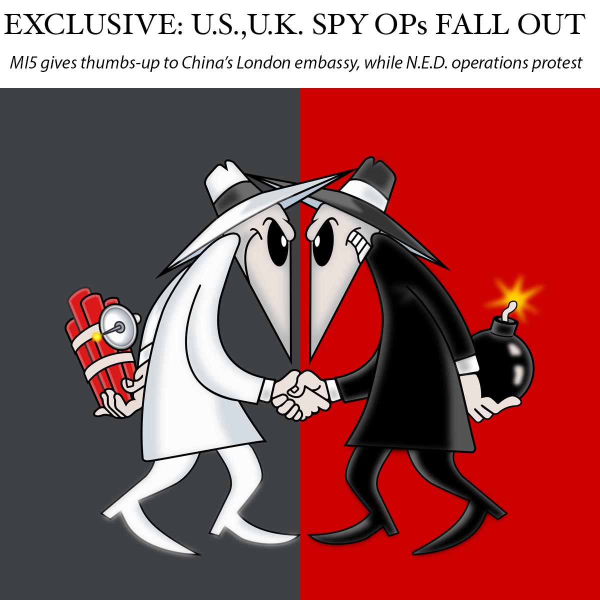 BRITISH SPY CHIEFS have broken ranks with a U.S.-financed spy operation to create problems between the U.K. and China.

British intelligence boss Ken McCallum, director of MI5, gave a green light for the building of a new embassy building in London for China.

But a U.S.