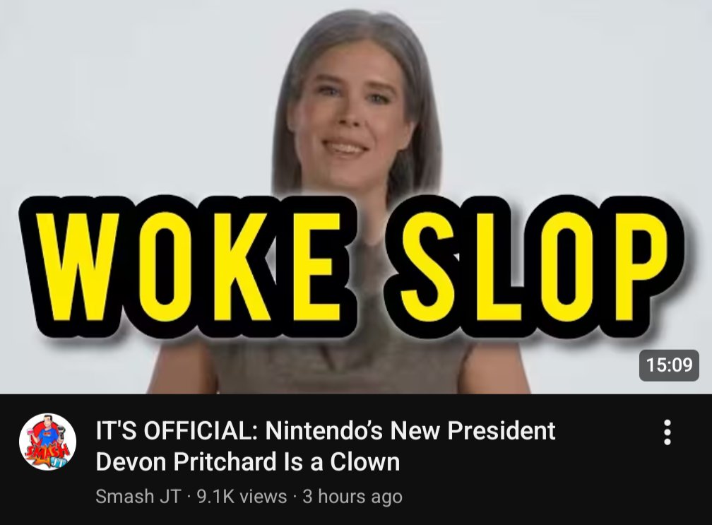 M64bros1's tweet image. A bunch of these YouTubers are too stupid even realize that she was with Nintendo since 2006