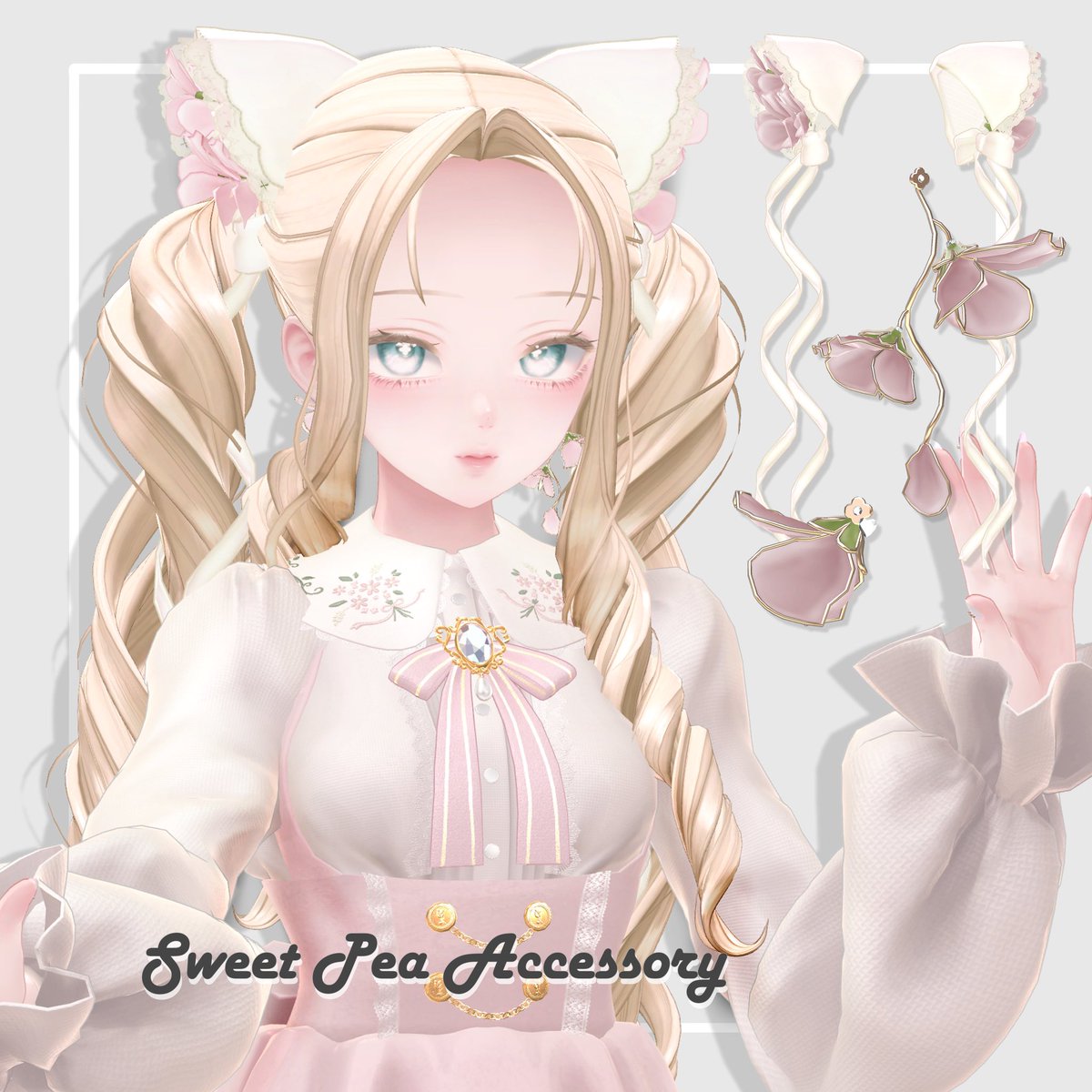 meron_chanV's tweet photo. 今日はスイートピーの日🌸
ショップフォロワー14,000↑感謝で、スイートピーをあしらったアクセサリーを無料配布中です✨

【～2/1期間限定無料】スイートピーアクセサリー | meron-farm https://t.co/YOVhkhLVhh #meron_farm https://t.co/keASSbSO9t