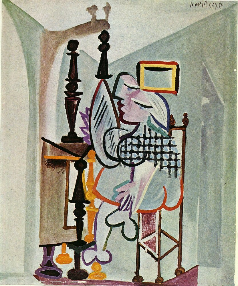 pablocubist's tweet image. Woman by the dresser, 1936 #artbots #picasso
