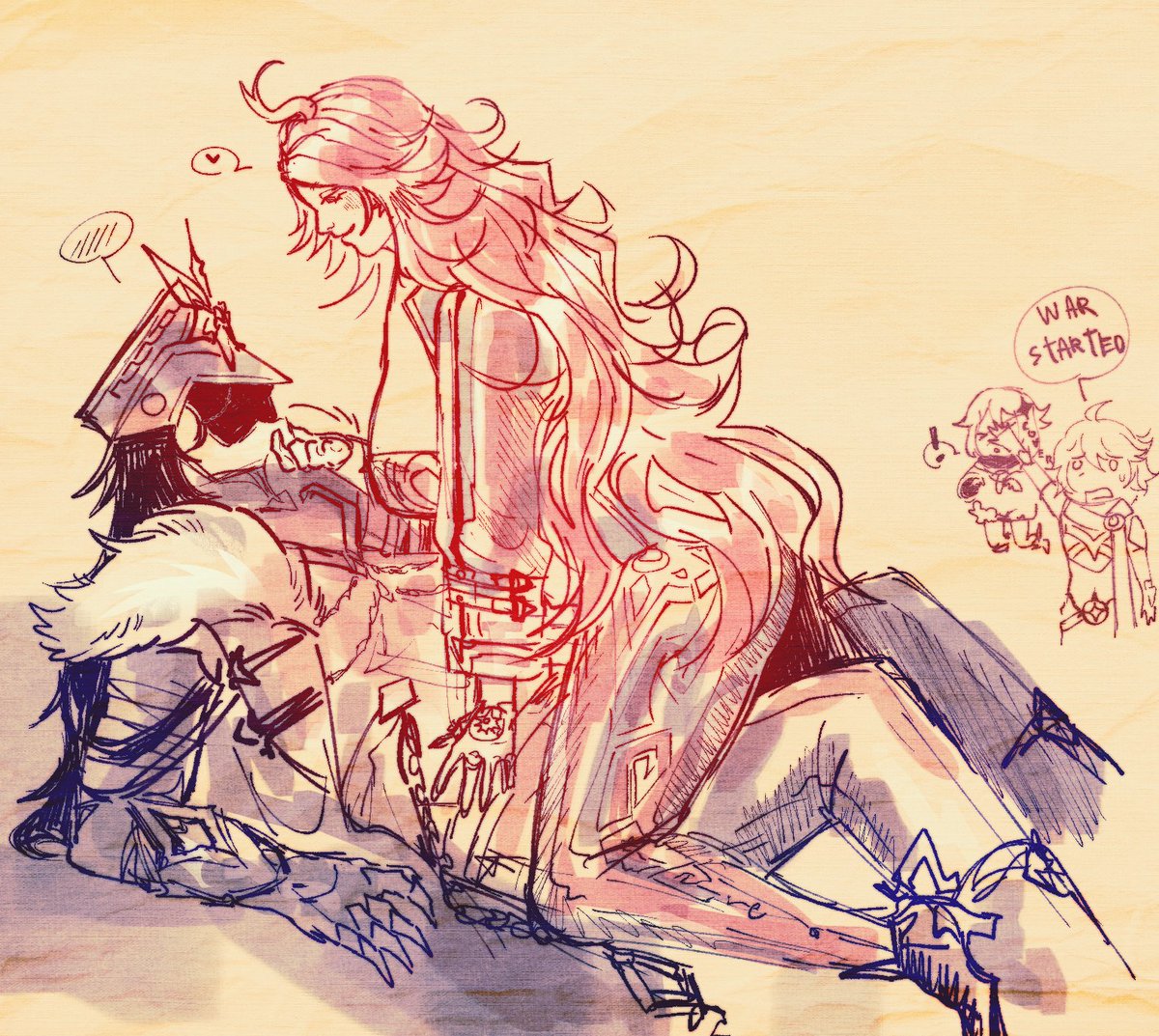 ankoffin's tweet image. Look at my archon dawg, we ain't winning 🤦

[#GenshinImpact #mavuitano]