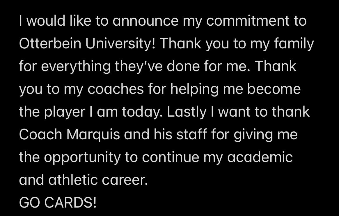 100% COMMITTED! <a href="/Ott_Football/">Otterbein University Football</a> <a href="/CoachMarquis/">Dave Marquis</a> <a href="/CoachHines_13/">Coach Hines</a> <a href="/CoachBBuckler/">Bobby Buckler</a> <a href="/CoachKidwell/">Brody Kidwell</a> <a href="/BHSfootball4/">@BHSfootball</a> <a href="/LBCoachRogers/">Coach Rogers</a>