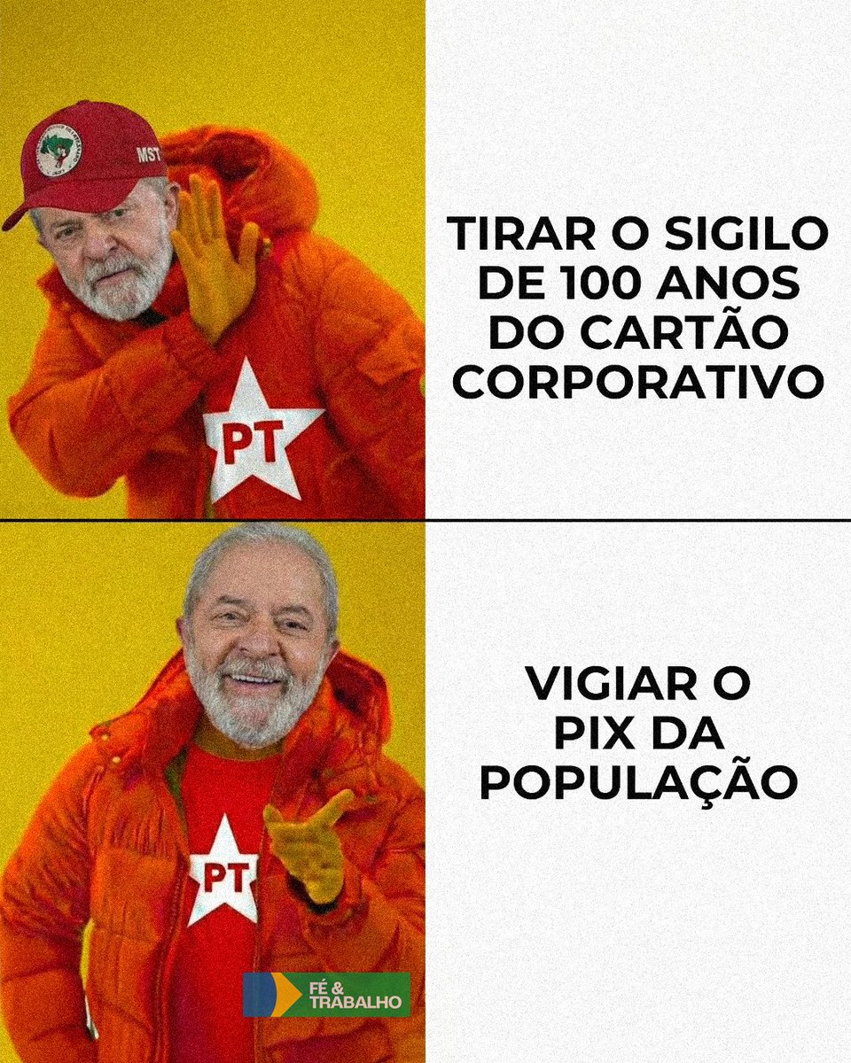 FeTrabalho1's tweet image. Daqui a pouco vem alguém dizer que é "fake news" 🤡

--

#foralula #forapt #receitafederal #imposto #pix