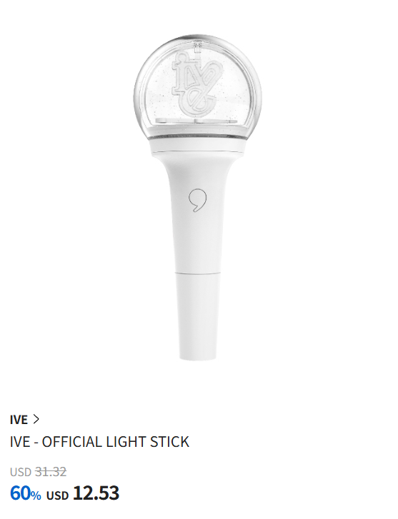 ❗60% OFF⬇️

✨IVE - OFFICIAL LIGHT STICK
🔗tinyurl.com/4mkv683b

Never seen this price.

Now get it at Kotwn4u!

#Ktown4u 
#IVE