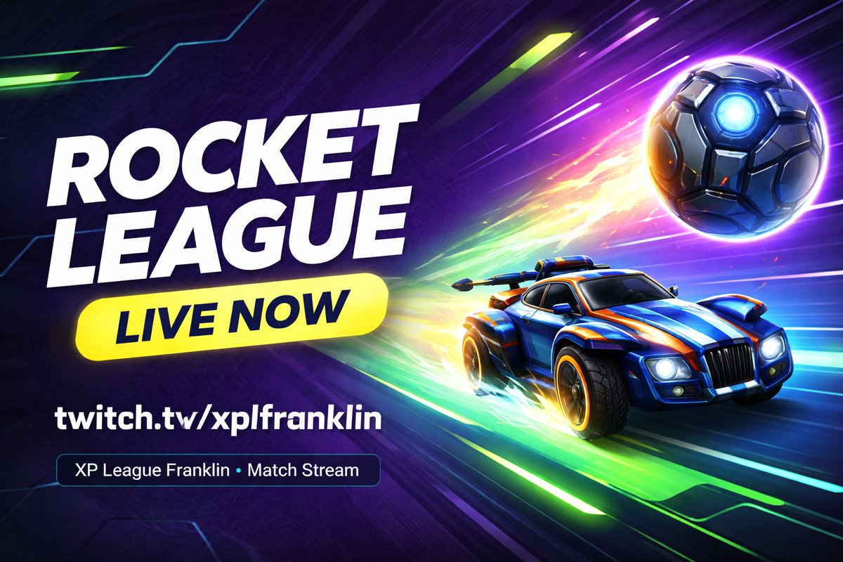 Rocket League matches are LIVE NOW! Jump in, cheer loud, and watch our Franklin players pop off 🎮⚽️

twitch.tv/xplfranklin

#RocketLeague #Esports #FranklinTN