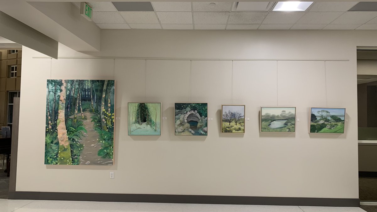 LUHFoundation's tweet photo. New Artwork in the ArtWalk! 🌟 Here's just a tiny peek into the newest installation featuring nine different local artists. All pieces are for sale and a portion of all sales benefit what we’re doing here at the LUH Foundation. Hope you’ll take a stroll through sometime! https://t.co/LSkb2GboG2