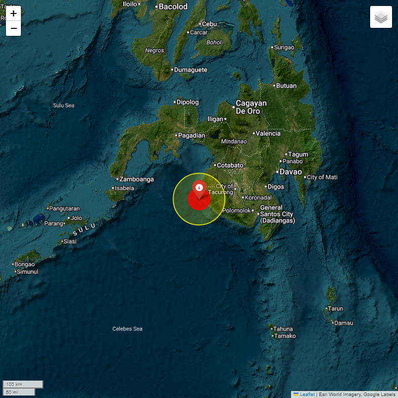 Billy_EQ's tweet image. #IIGEA #SIMMSA #SISMO #EARTHQUAKE
MAGNITUDE: 5.3Mw
#MORO #GULF #MINDANAO #PHILIPPINES
2026-01-21, 01:33:09.06 UTC
LAT: 6.4661° LON: 123.8833°
DEPTH: -35.0km
iigea.org/monitor