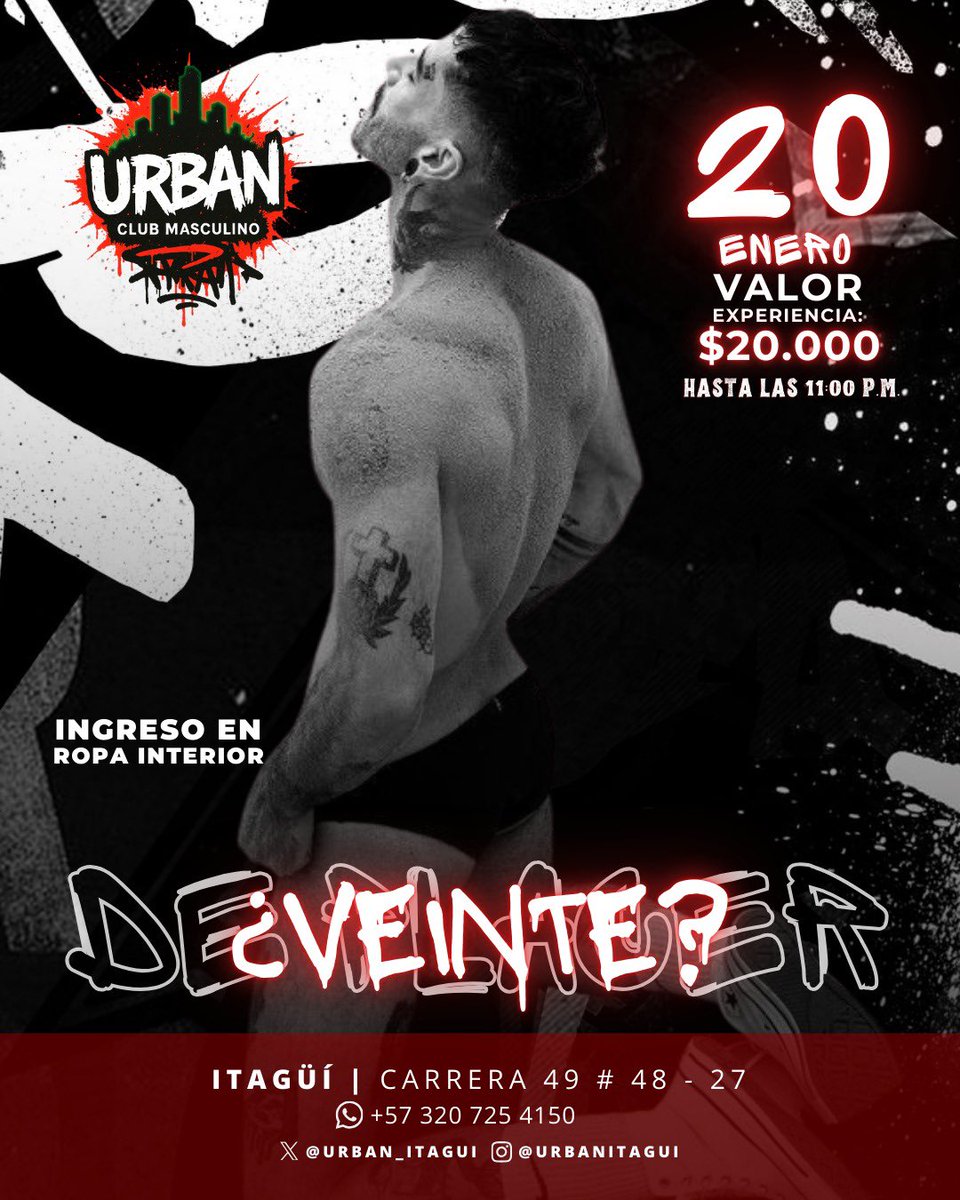 ¿Qué harías con veinte un día como hoy? 

Ven a descubrir lo que 20 te pueden hacer y lo que TU puedes hacer con 20 😮‍💨🔥

chudai wataaaa

@batelosmedellin <a href="/grindrmedelli11/">grindrmedellin</a> @encuentrogaymed @eventosgaymed