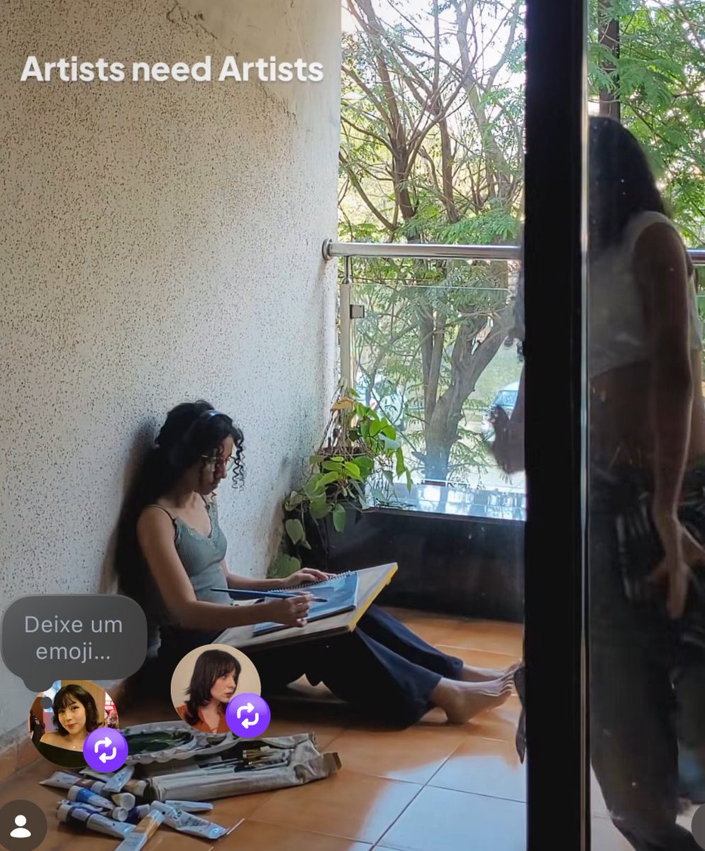 amo que eu e a giju somos artistas conectadas lindas naoseimarcarelaaqui