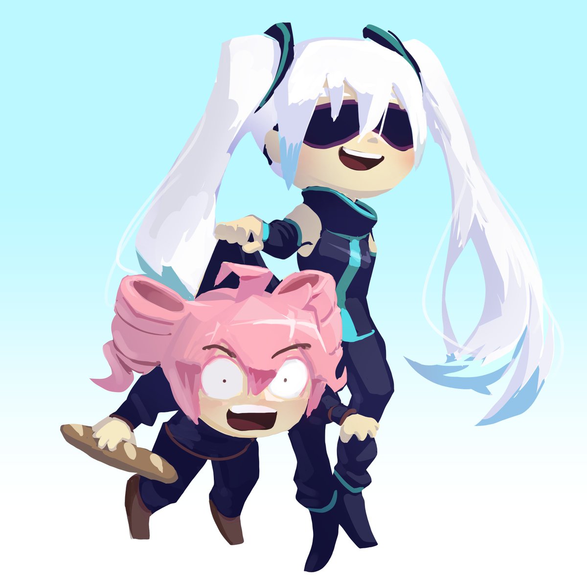 Teto100 day 78!
Mikojo abducting Tetuji, lol

#teto #kasaneteto #jujutsukaisen #vocaloid #hatsunemiku #miku #gojo #idadori