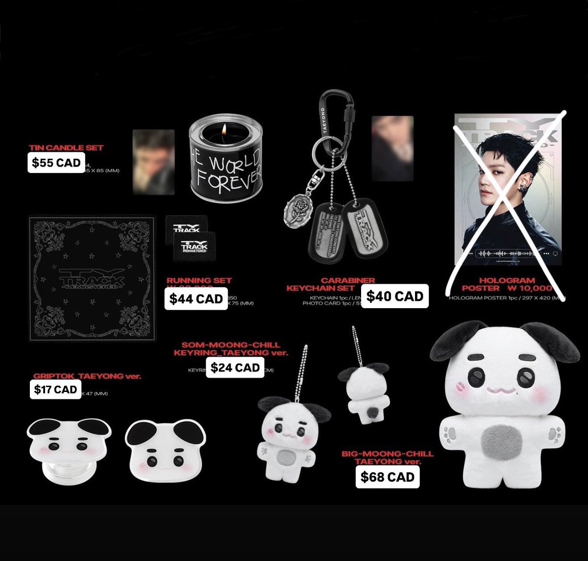 RT! [#nctzenxGOs] 2026 TAEYONG CONCERT <TY TRACK - REMASTERED MD GO - Canada/USA GO 🇨🇦🇺🇸 Group Order

🌱Price in CAD $, includes some EMS 

🌱DM to order
🌱Closes: January 26 at 6 PM PST

Som-Moong-Chill