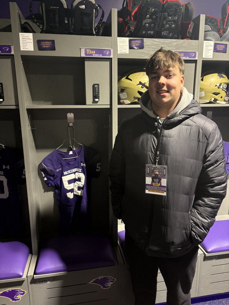 DanielJZedan's tweet photo. Had an awesome visit at McKendree University yesterday! Excited to see what’s next! Thank you @CoachRejfek for inviting me to come out! https://t.co/CehL5KPZX7