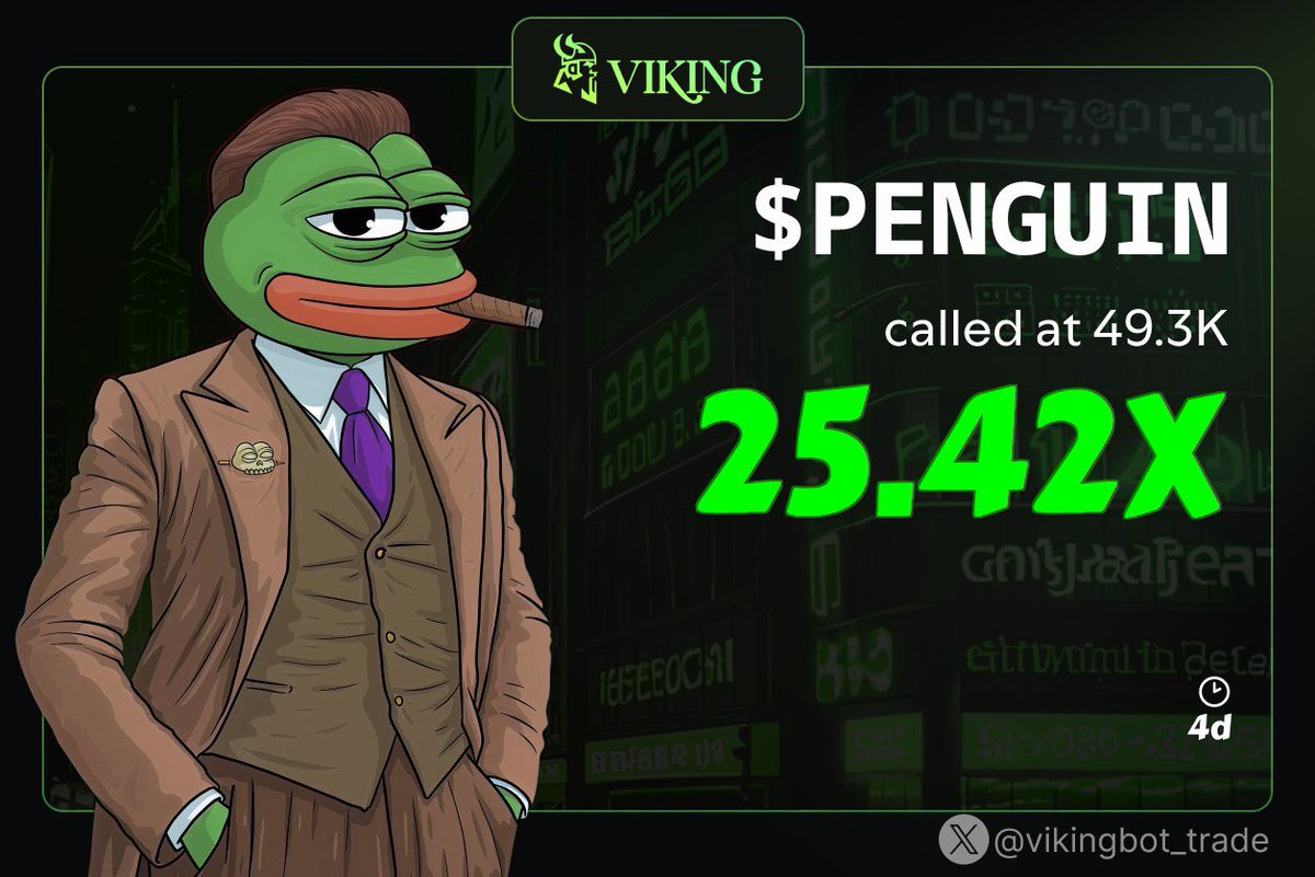 We traded on $PENGUIN and we are making 25X profits
CA>> 
/pnl 8Jx8AAHj86wbQgUTjGuj6GTTL5Ps3cqxKRTvpaJApump 

Send a dm to join now 
t.me/CRYPTO_DiVA 

#memecoin #Solana #solanamemecoin #Elon_Musk #Beele #bitcoin #Gold #USA