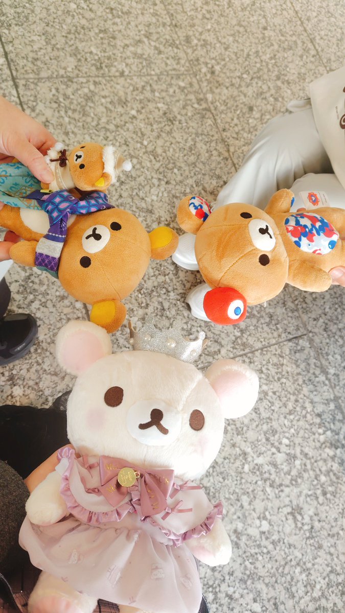 ありがとうくま友さん！！
リラックマ
コリラックマ
キイロイトリ
チャイロイコグマ