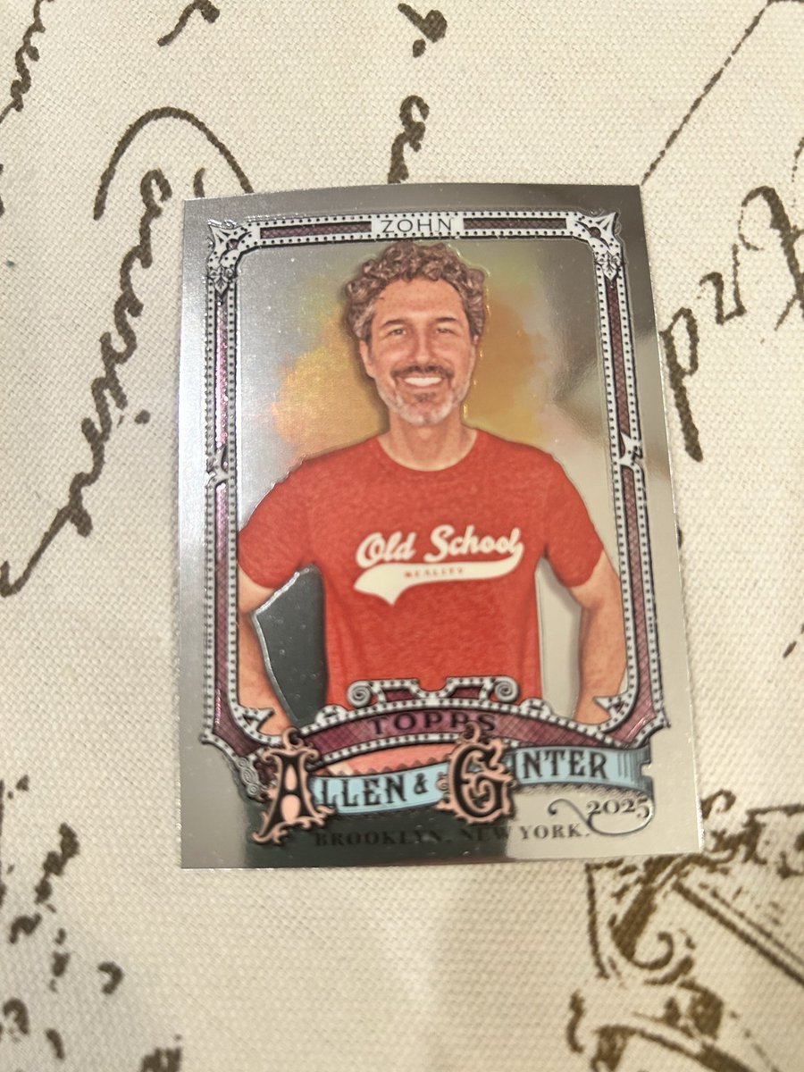 CoBoCooks's tweet photo. @EthanZohn 
Long shot but I pulled a silver insert of your Topps Allen &amp; Ginter card! You are one of my wife’s favorite Survivors ever! Is there any chance I can send this to you to sign it and return it? https://t.co/Rk65a1miyr
