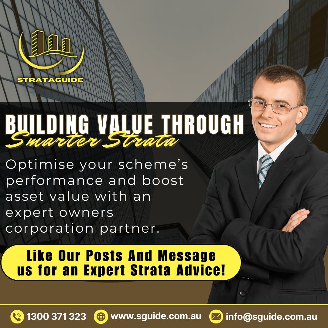 Smart strata means stronger value and smarter communities Strataguide helps owners corporations boost performance and asset growth 🌟

#Strata #StrataManagement #Assets #OwnersCorp #Property