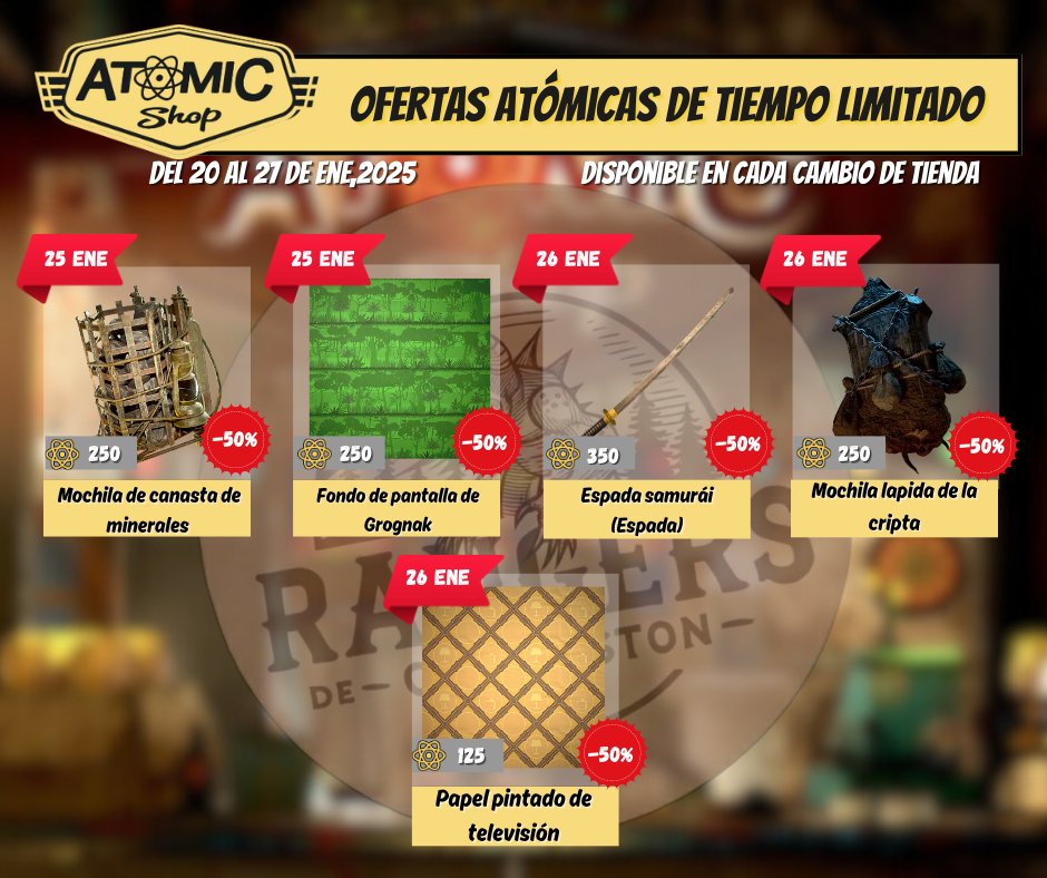 Ran_charleston's tweet photo. OFERTAS SEMANALES Fallout 76
Del 20 al 27 de Ene de 2026
Nota: Las ofertas semanales pueden estar sujetas a cambios
#Fallout76 #Fallout #fallout76latam #fallout76mexico #fallout76comunidad #fallout76memes #Bethesda
#PrimeVideo
#falloutonprime #burningsprings https://t.co/3ysZ2Y9dzL