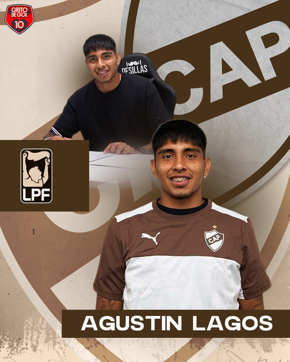 #LigaProfesional / LAGOS, AL CALAMAR

El defensor santiagueño Agustín Lagos se incorporó al Club Atl. Platense a préstamo por un año, sin cargo y con opción de compra.

gritodegolsde.com.ar/2026/01/lagos-…