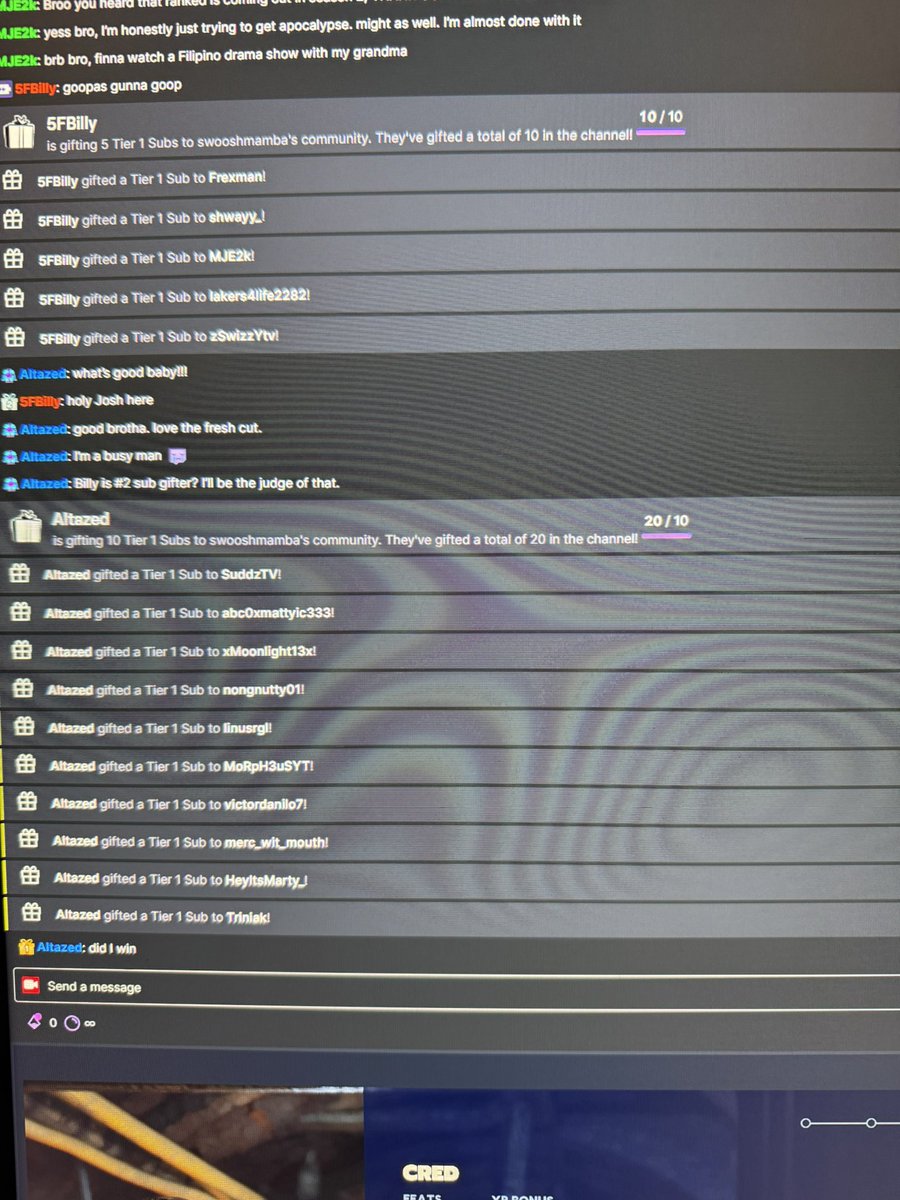 SwooshMamba's tweet image. Shout to my goats @5FBilly @Altaze  💙 #FEARTHEFKNFIVE