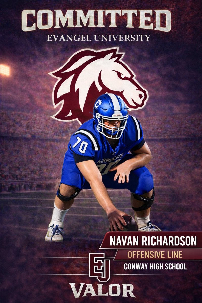 #AGTG After a lot of prayer and thought, I am proud to say I am 100000% COMMITTED!!

<a href="/WampusCatFB/">Wampus Cat Football</a> <a href="/Buck_James212/">Buck James</a> <a href="/CoachHepola/">Chuck Hepola</a> <a href="/Coach_Uber/">Clayton Uber</a> <a href="/Evangel_FB/">Evangel Football</a>