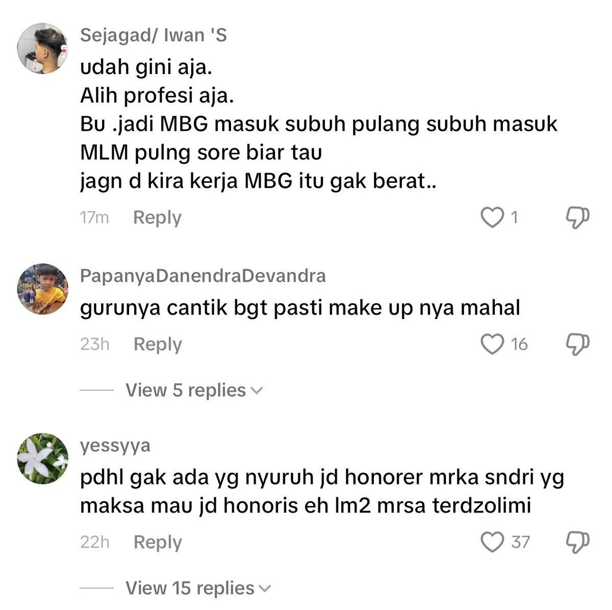 afrkml's tweet image. Komentarnya…

Padahal poinnya klo mereka bisa dpt gaji layak, knp guru gk dapet hak serupa?
Klo masalahnya di status, ya aktualisasikan sistem utk bikin semua guru honorer jd ASN.

Klo bisa bikin sistem buat MBG semapan itu, apa yg ngehalangi eksekusi sistem serupa buat guru?…