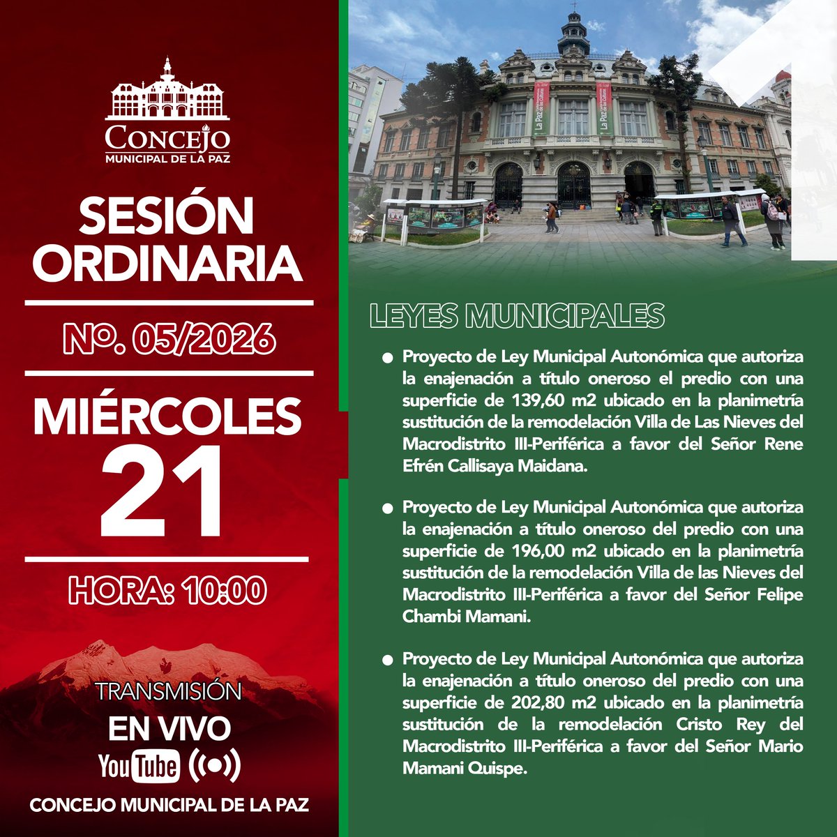 Concejo Municipal de La Paz tweet media