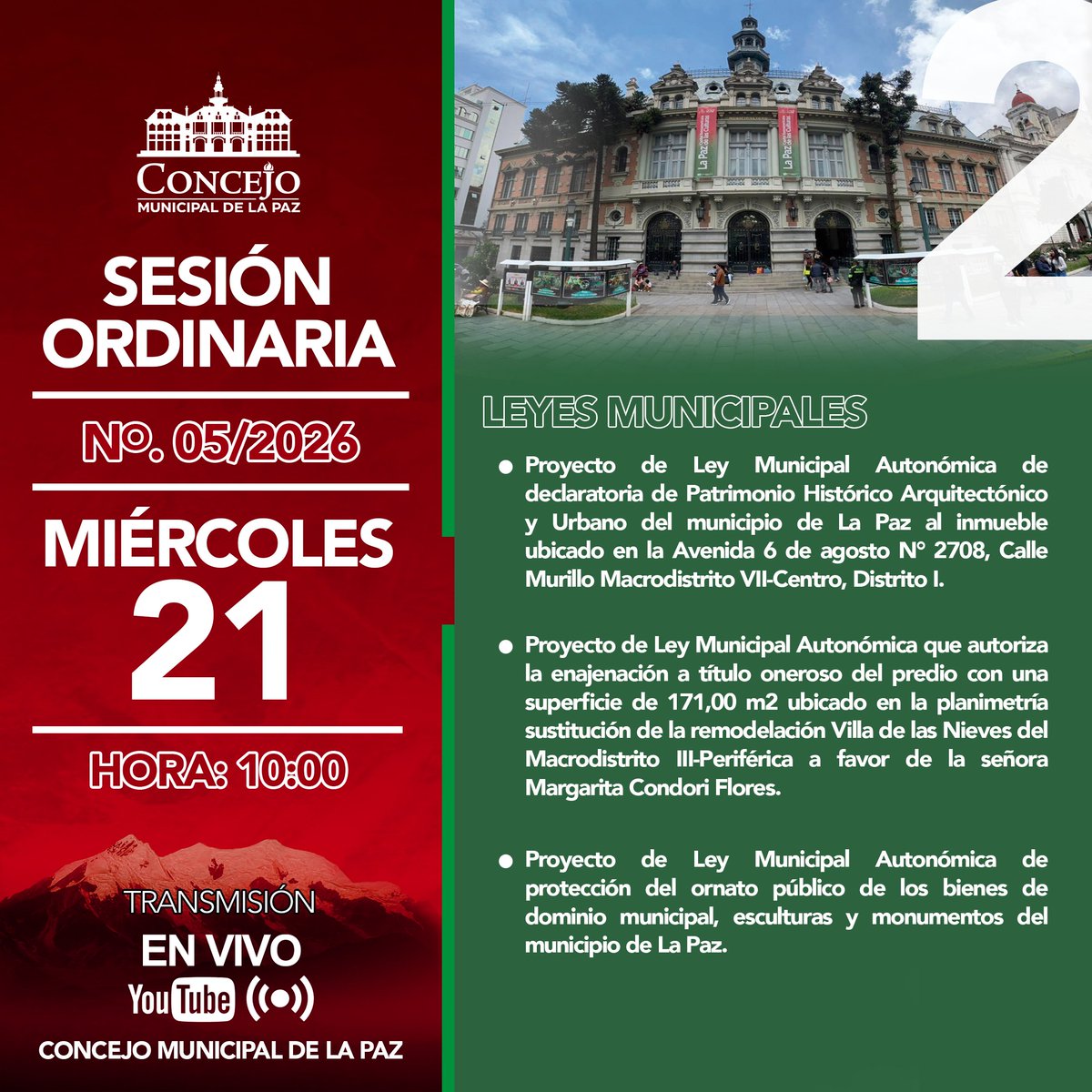 Concejo Municipal de La Paz tweet media