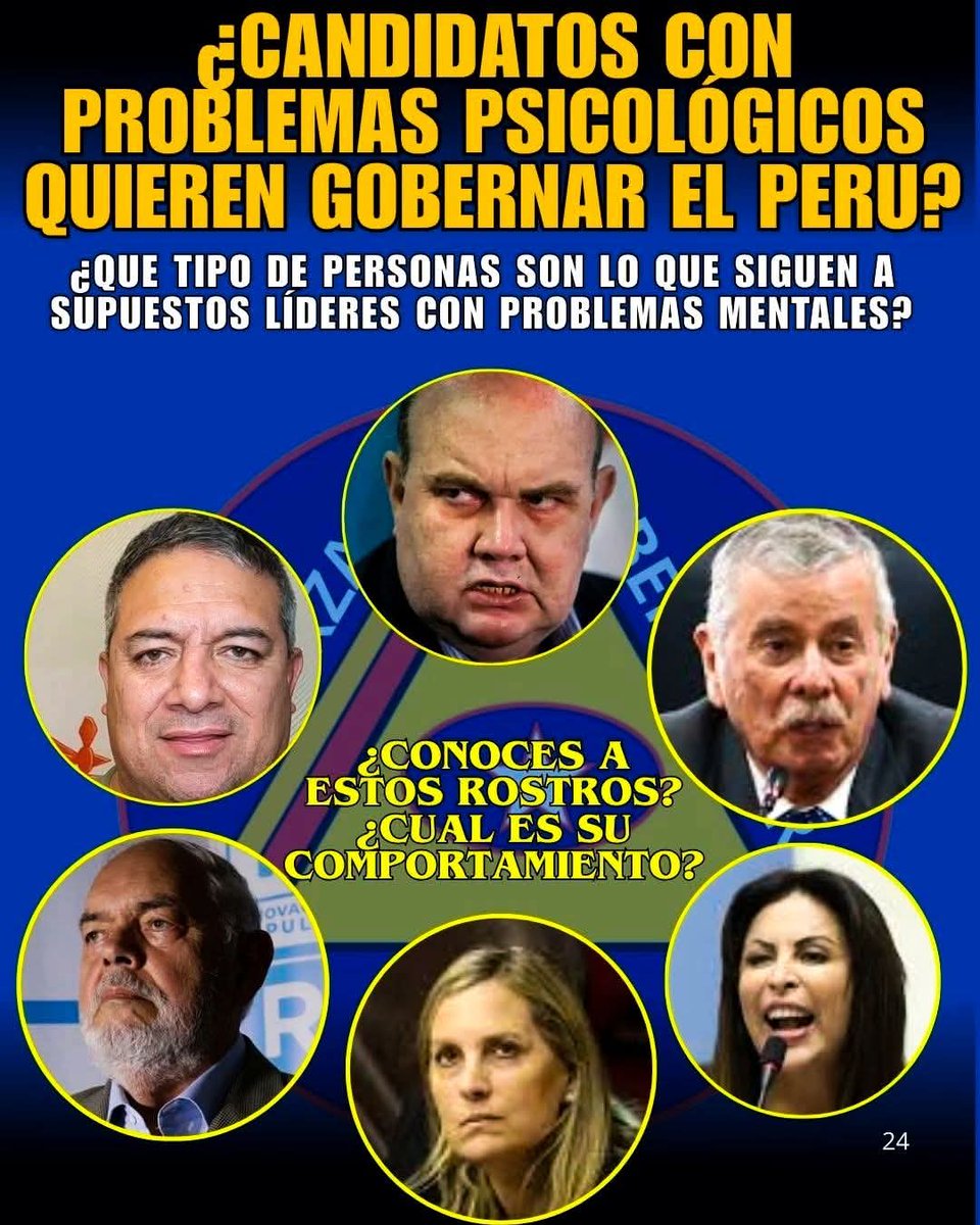 CON PROBLEMAS
PSIQUIÁTRICOS DIRÍA YO, EL MÁS GRAVE ES RLA.