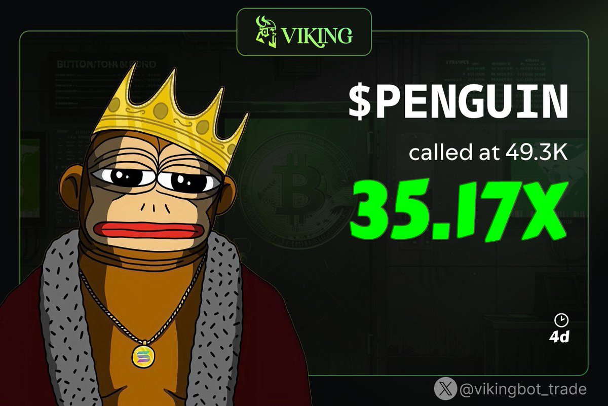 We traded on $PENGUIN and we are making 35X profits
CA>> 
/pnl 8Jx8AAHj86wbQgUTjGuj6GTTL5Ps3cqxKRTvpaJApump 

Send a dm to join now 
t.me/CRYPTO_DiVA 

#memecoin #Solana #solanamemecoin #Elon_Musk #Beele #bitcoin #Gold #USA