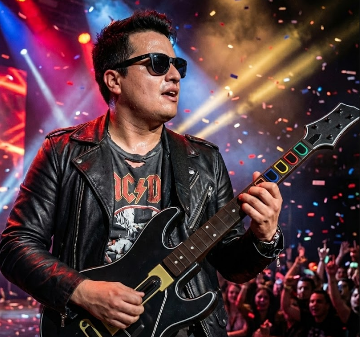 Ya estoy en vivo, hoy voy a estar jugando un rato al Guitar Hero, veni a pedir tu rola solo por tiki tok:
tiktok.com/@franksfd10