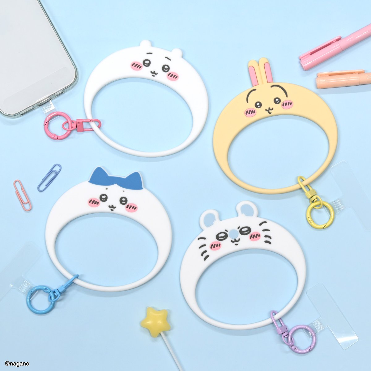 新品.お顔厳選.未開封】♡ちいかわバ〜スディッマスコット3点セット