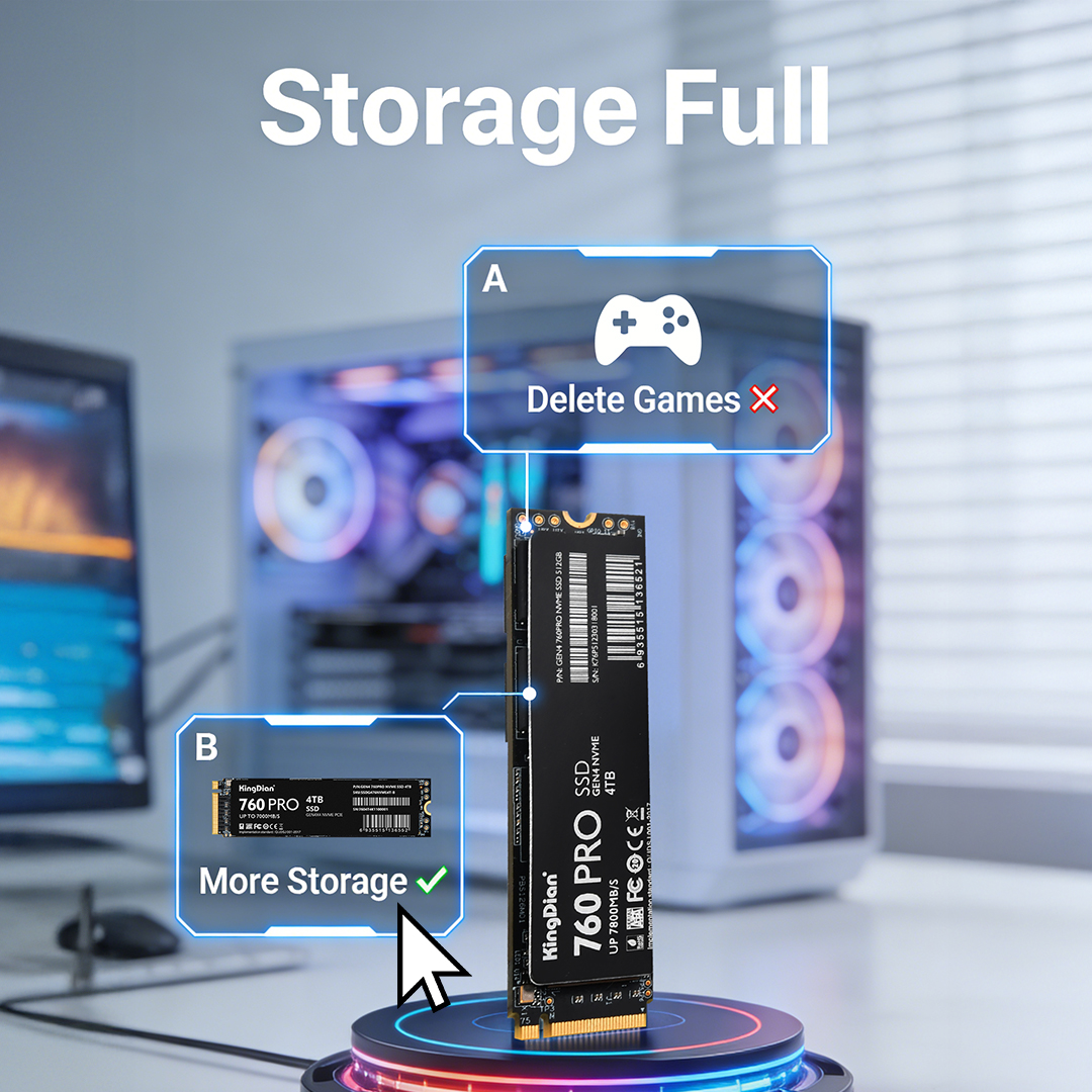 Deleting games is pain.
More storage is peace. 😌

#KingDian #ssd #gamedev #pcgaming #pcbuild #pcsetup