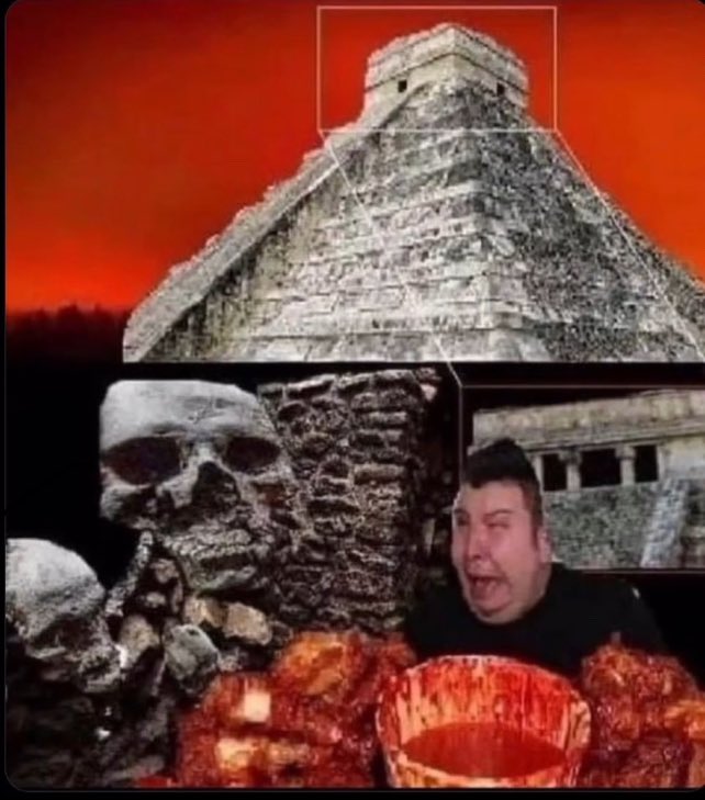 KylerSpamt82502's tweet image. I. Can’t breathe. Why is he making that face. Why are there skeletons. How did he reach that pyramid.

Questions will never be answered. The skeletons have asked him to feast

Kyler Spamton