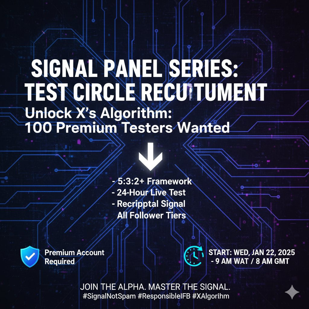 geo_colab's tweet image. Signal Panel Series: Test Circle Recruitment

GM to you if you are seeing this 👋

My name is @JetroOlowole Founder and Lead Consultant at GEOCoLab

Over the past few days, I've been deep-diving into the X algorithm—the actual open-source code, not just speculation. What I've…