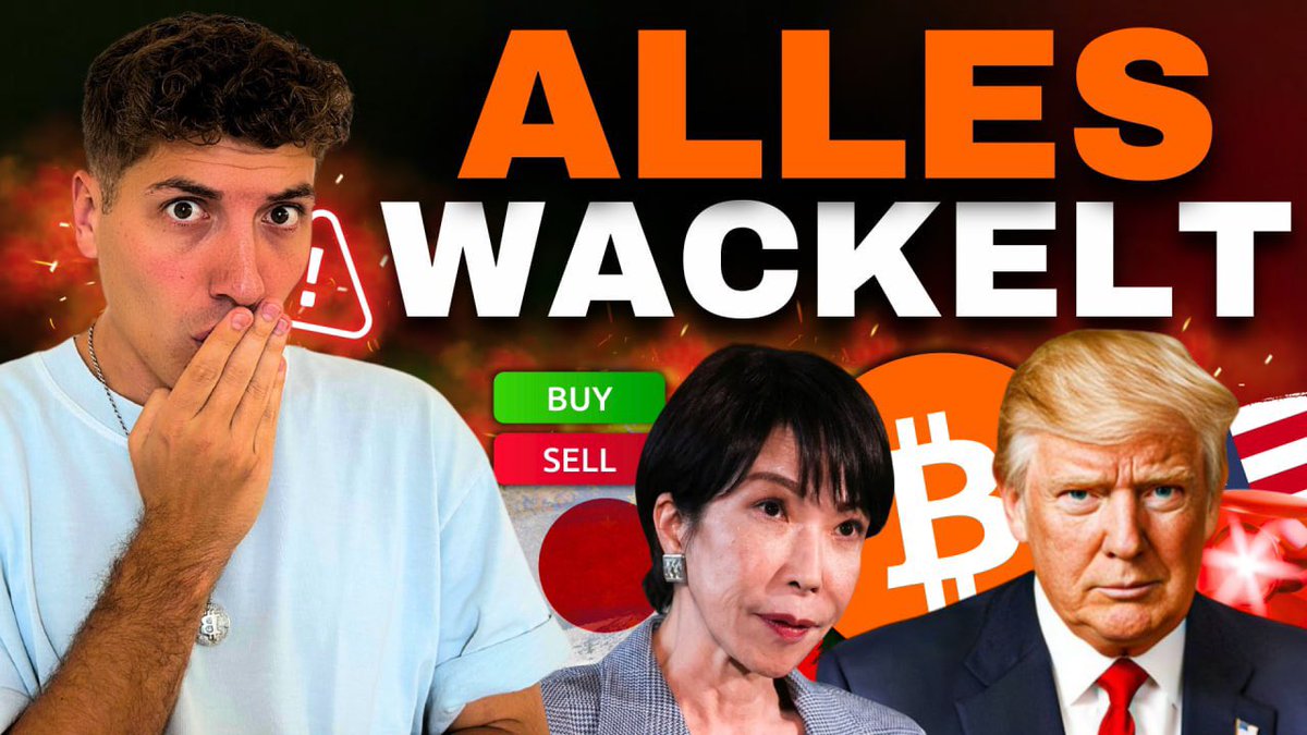 🚨 Bitcoin wackelt weiter. Der Abverkauf eskaliert, Liquidität wurde geholt  und heute um 14:30 Uhr spricht Trump beim WEF. USA, Japan, Aktien & Krypto  unter Druck. 👉 Was ich jetzt mache &