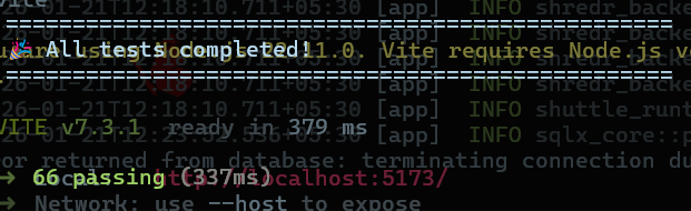 DxddyToast's tweet photo. Day 4 of building @shredr_fun

The app's main flow is almost ready, but it currently uses local and mock data. Will need to initialize other services and connect them.

Day 4 Shipping Log:
✅ Built backend for Helius webhooks and remote blobs.
✅ Created API client for backend interaction.
✅ Shipped UI for burner generation and SOL claiming.
✅ Added unit tests for integrations and burner service.
✅ Moving to full-scale testing.

#Solana #BuildInPublic #Shredr