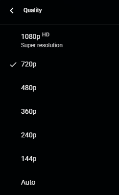 No Youtube, I don't want to use ai upscaling "Super resolution" I want to watch it AS IT WAS UPLOADED! 

If I wanted to watch with super resolution, then I WOULD CHOOSE IT WILLINGLY... why try to slide it in front of my face discreetly like you're trying to fool me?