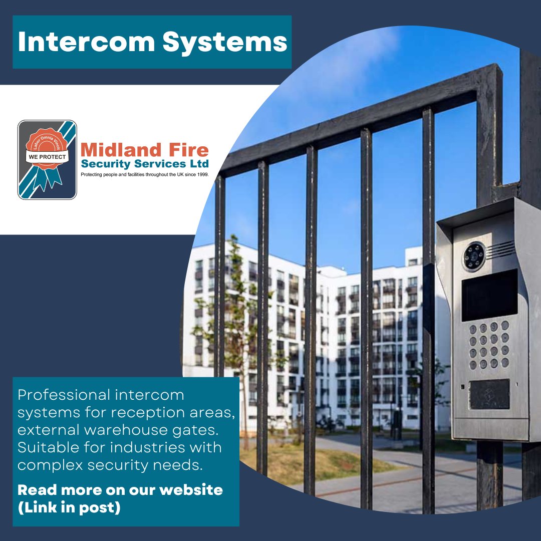 firedetection's tweet image. Commercial Intercom System Installation

Read more below:
mailchi.mp/midlandfiresec…

#MidlandFire #IntercomInstallation #SecuritySolutions #AccessControl #VisitorManagement #RemoteMonitoring #BuildingSafety #CommunicationSystems