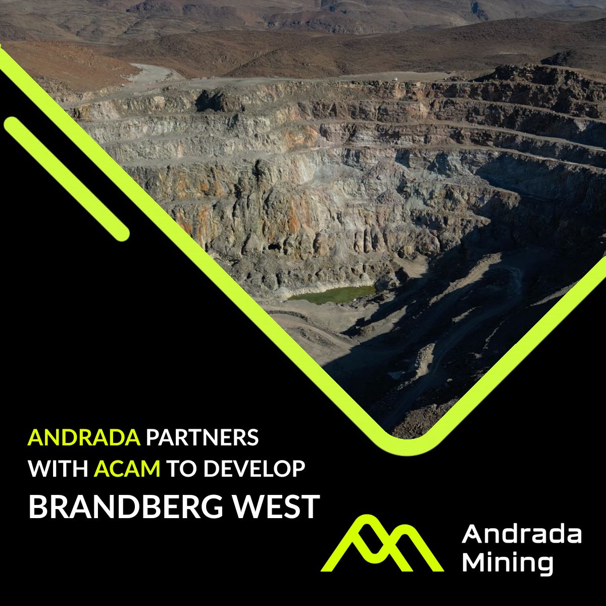 Andrada_Mining's tweet photo. Andrada Mining announces a USD51m staged partnership with ACAM to accelerate the development of Brandberg West Project in Namibia.

The agreement supports exploration and development of this polymetallic asset hosting copper, tungsten, and tin, while Andrada retains operational control.

Full announcement: https://t.co/N6yp1q8b9s