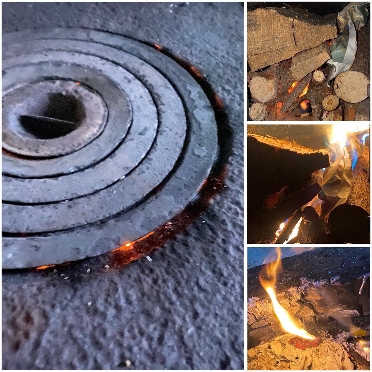 Reālromantika :) Tiesa, skursteņi pa nakti nosaluši, viena otra plīts iesākumā dūmus sit atpakaļ.