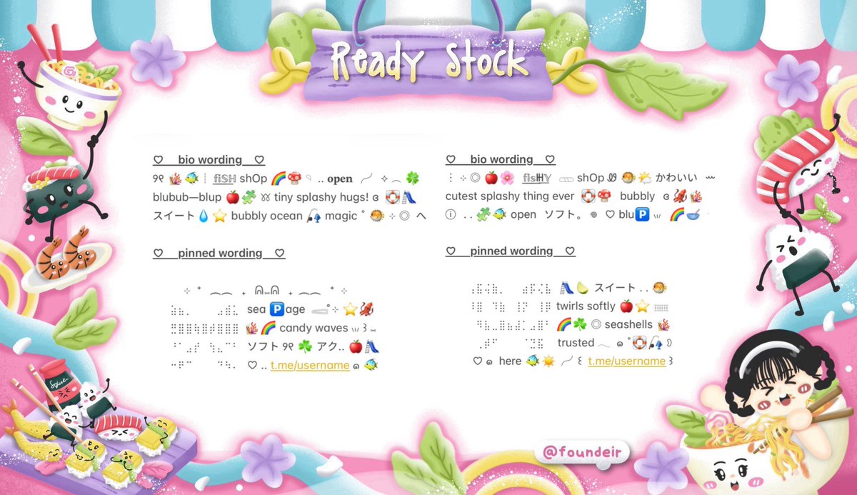 ofKathie's tweet image. ⠀
. . 𓏲 🌸  ♡︭  help retweet?  thanks  ⊹

Ი ⑅ Ი 🧸 ₊ hemlO’ sobat imut . . ◎ 🥣 kath bawain ready stock 💭 𖦹 wording bundle bio dan pinned ⑅ 🎀🍰 𖠗 theme cute, pink, fish it &amp;amp; kidcore യ˚₊ 🍀 cek ALT for more  ៶៲៸

୨୧ 💌 ——— ꒰ IDR. 8.500 ꒱
ⓘ  #zonauang 🍦
⠀
