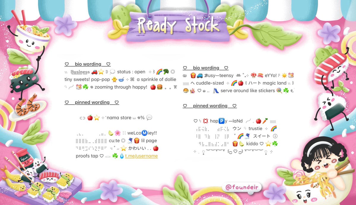 ofKathie's tweet image. ⠀
. . 𓏲 🌸  ♡︭  help retweet?  thanks  ⊹

Ი ⑅ Ი 🧸 ₊ hemlO’ sobat imut . . ◎ 🥣 kath bawain ready stock 💭 𖦹 wording bundle bio dan pinned ⑅ 🎀🍰 𖠗 theme cute, pink, fish it &amp;amp; kidcore യ˚₊ 🍀 cek ALT for more  ៶៲៸

୨୧ 💌 ——— ꒰ IDR. 8.500 ꒱
ⓘ  #zonauang 🍦
⠀