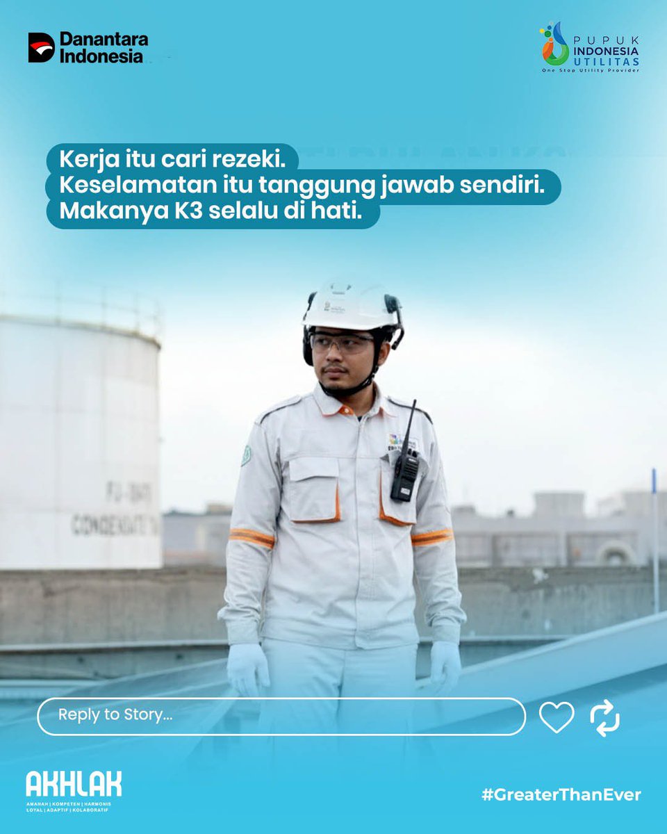 PIUtilitas's tweet photo. POV bapak-bapak GGCP kalau bikin status WhatsApp.
Bahasannya sederhana, tapi kalau sudah soal kerja, K3 selalu yang utama.

#K3 #PIUtilitas #GreaterThanEver #OneStopUtilityProvider #PupukIndonesiaGrup https://t.co/8SBOtiLlzy